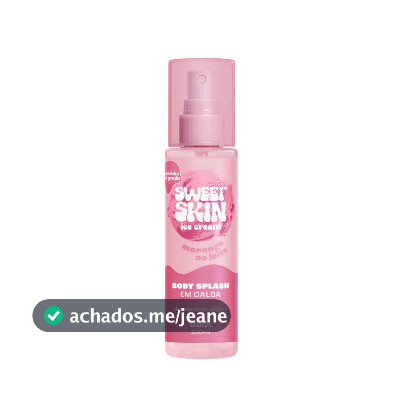 Dailus Linha Sweet Skin Hidratante Corporal Vegano Esfoliante Body Splash Vegano Escolha o Seu