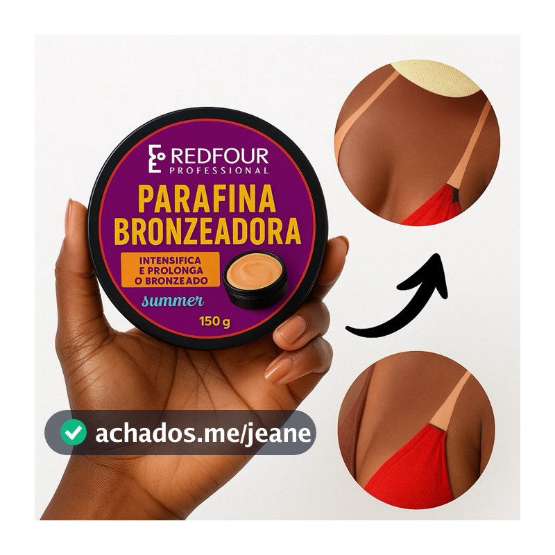 Parafina Bronzeadora Acelerador De Bronzeamento profissional 150g RedFour