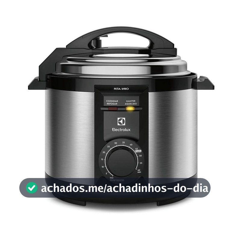 Panela de Pressão Elétrica Electrolux por Rita Lobo 5L Preta Efficient c/ Timer (PCE20)