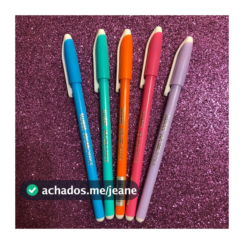 Kit 5 ou 10 canetas esferográficas perfumadas ponta 0,7mm Sweet