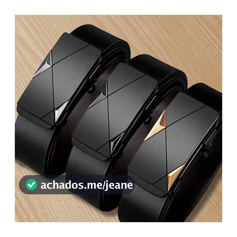 Cinto De Couro Masculino Moda Fivela Automática Cowskin Cintos Masculinos Jeans Usando Acessórios