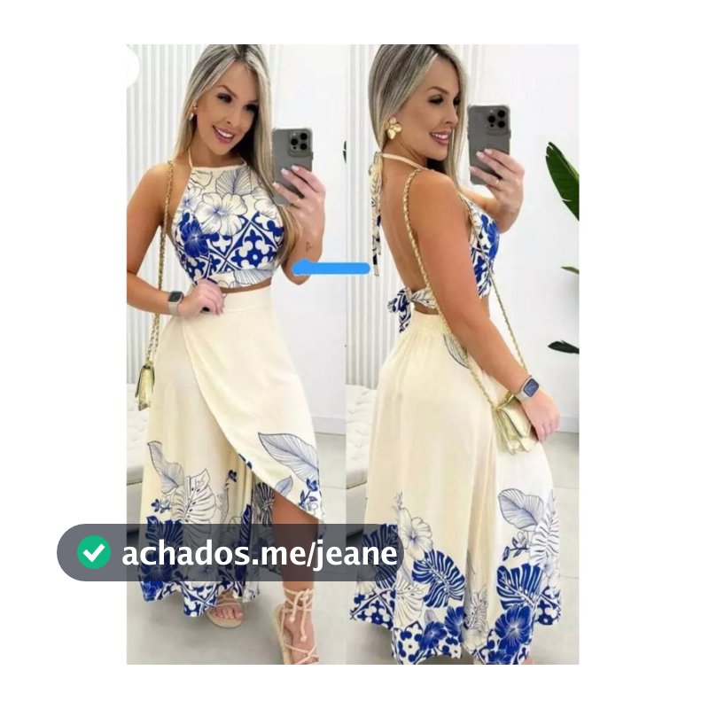 Conjunto Feminino Saia e Cropped  Conjunto Feminino Viscolinho