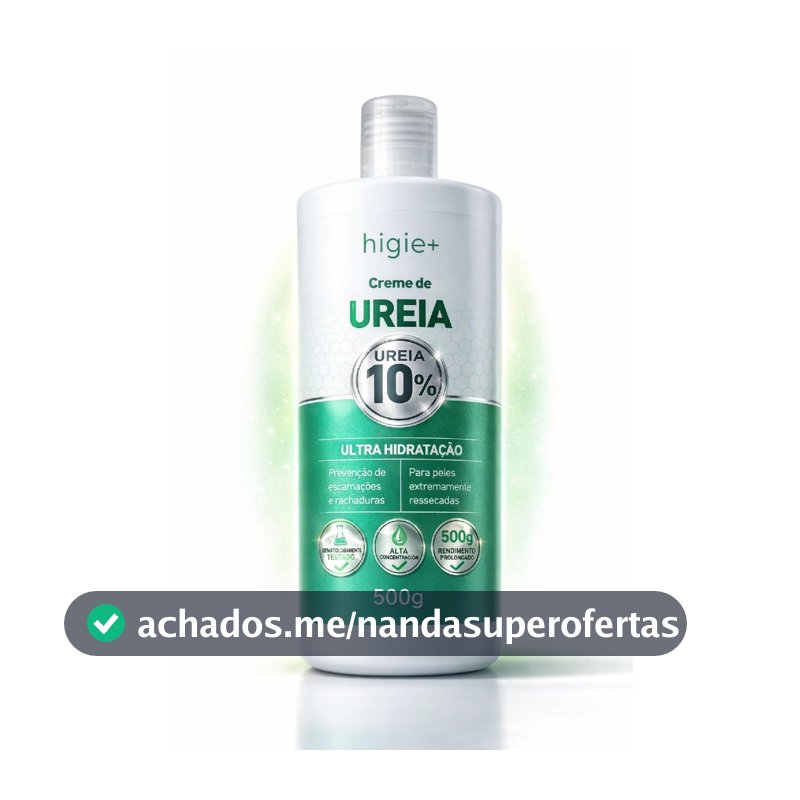 Creme de Ureia 10% 500g Ultra Hidratação Rosto Corpo e Pés