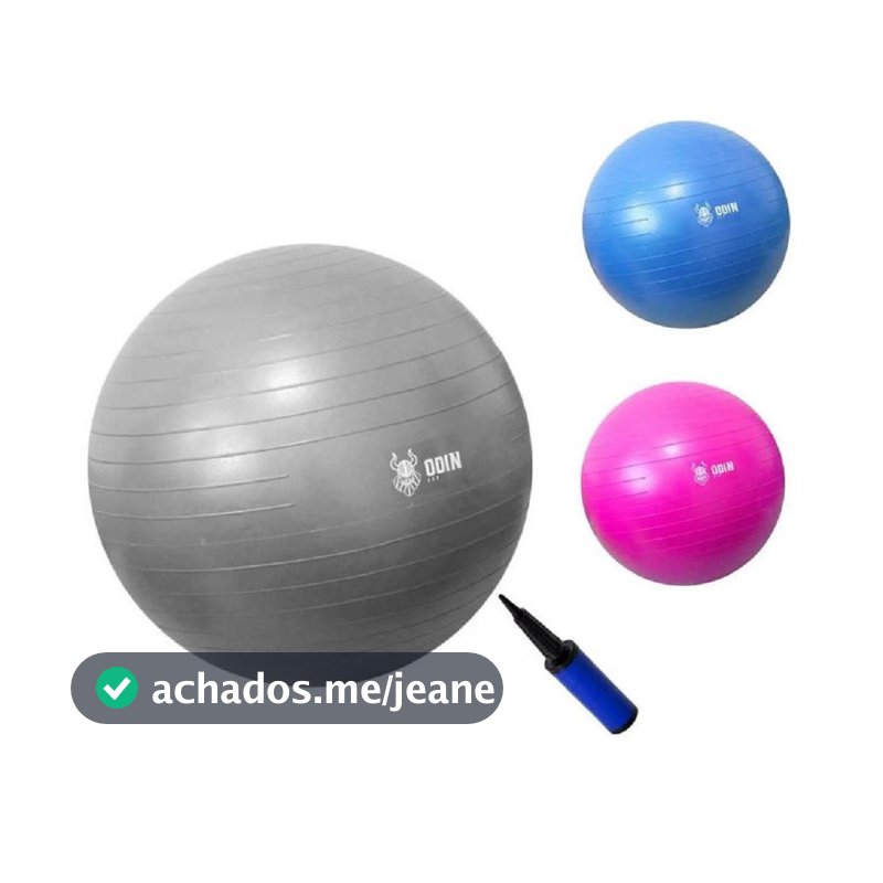 Bola de Ginástica Suíça Yoga Pilates 65cm Bola de Pilates Inflável Anti Estouro Odin Fit