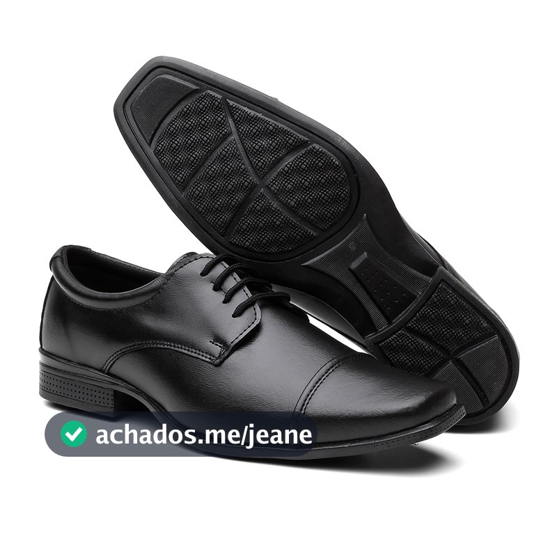Sapato Social Masculino Oxford Com Cadarço Confortável Linha Premium de Amarrar