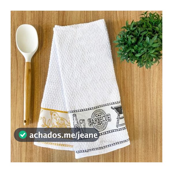 Pano De Prato  Premium Kit Com 6 Peças Panos de Copa 100% Algodão Gourmet Atoalhado