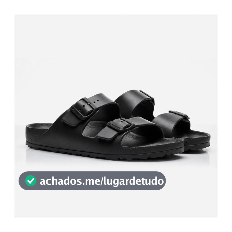 Papete Feminina Confort Macio 100% EVA Anatômico Levissimo  Antiderrapante OffWhite Preto