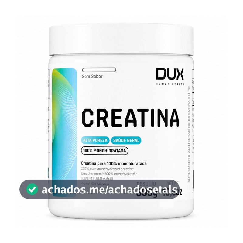 Creatina Monohidratada DUX Nutrition 100% Pura Original Academia – Hipertrofia