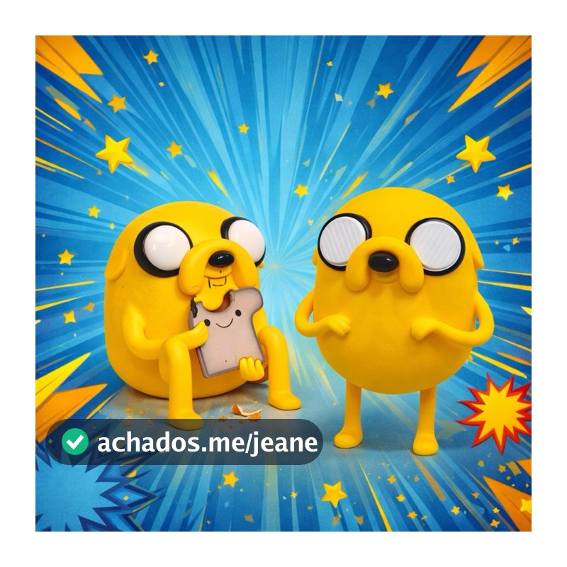 Boneco personagem Jake o cão -Action Figure Decorativo - Colecionável