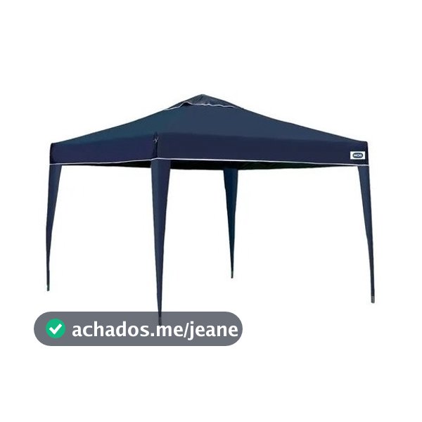 Gazebo 3x3m Mor X-Flex Azul Tenda Dobrável Oxford Silvercoating Proteção UV Impermeável