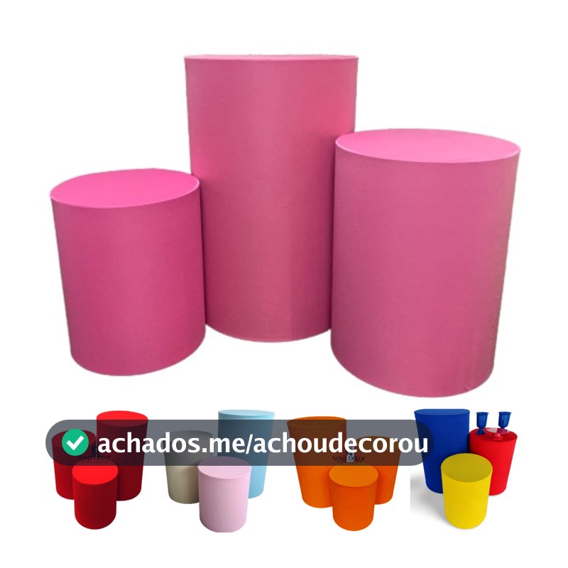 trio capas mesas cilindros p,m,g festa decoração veste fácil