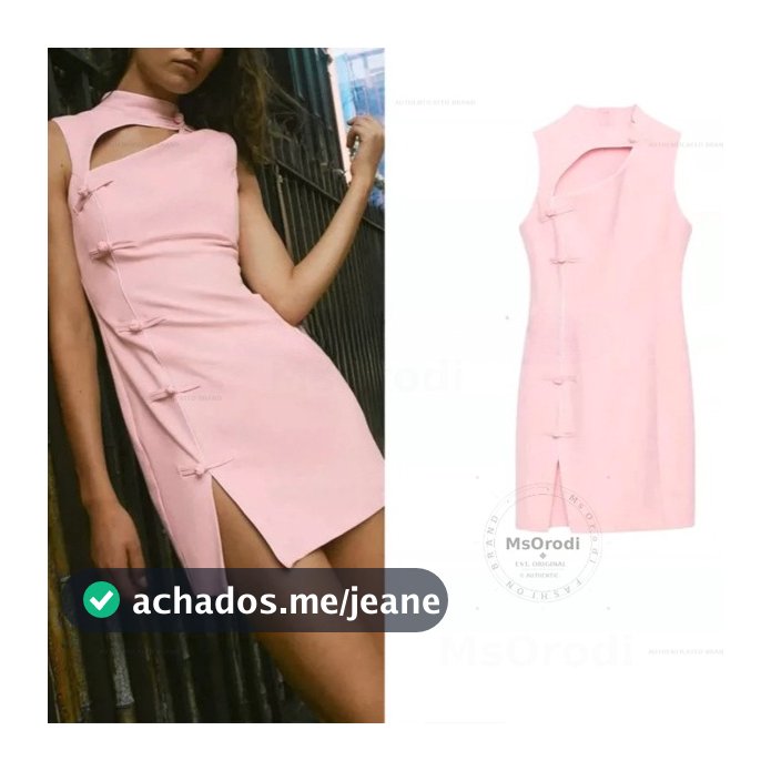 Novas roupas femininas ins estilo contraste cor guarnição sem mangas em torno do pescoço nó botão Mini vestido 7265541
