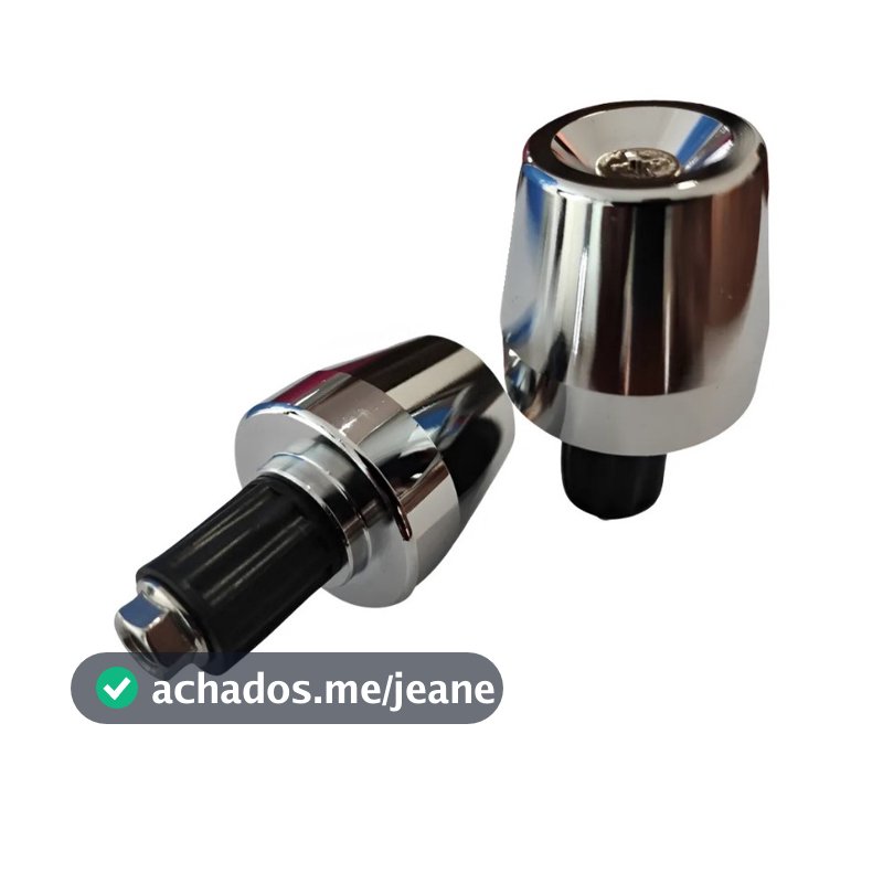 Par Peso Pesinho Pcx 150 Para Guidao Oco Cromado Com Bucha