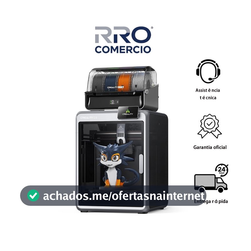 Creality K2 Combo impressora 3d profissional com CFS Oficial 127-220V