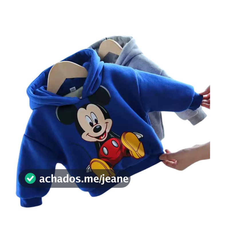 Mickey hoodies meninos meninas Blusa Moletom Infantil Inverno Outono Casacos com Capuz bebê pulôv