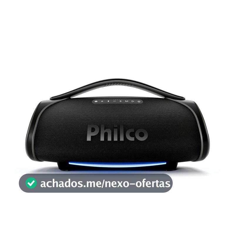 Caixa de Som Boombox Philco Extreme 300W PBX01 Preta Bivolt