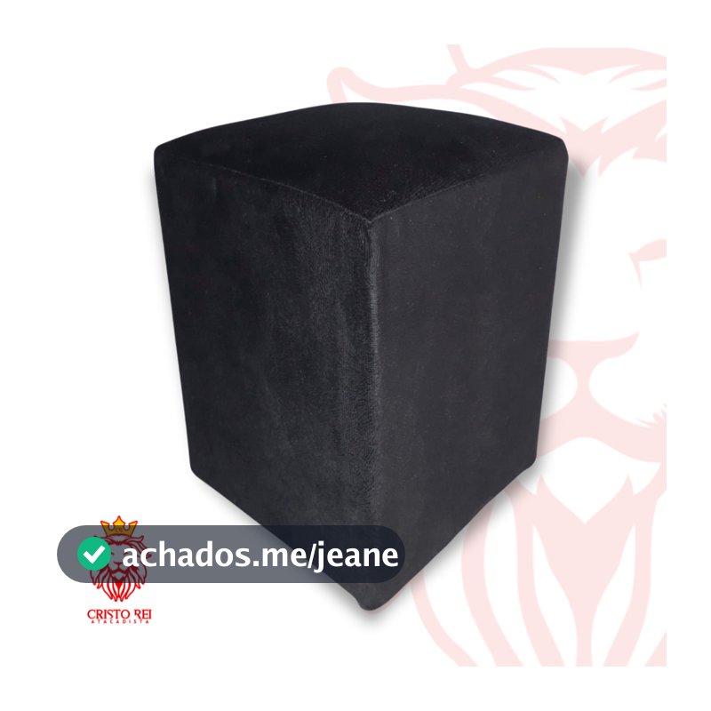 PUFF QUADRADO REFORÇADO SUEDE CUBO CASA SALA QUARTO PENTEADEIRA COLORIDO E ESTAMPADO