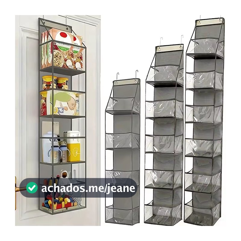 Organizador 4 / 6 Andares Multiuso Suporte Bolsas Cosméticos Pendurado Porta Tecido Multifuncional