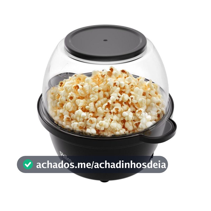 Pipoqueira Elétrica Philco 2 em 1 Antiaderente 65g PPIE03A 220V