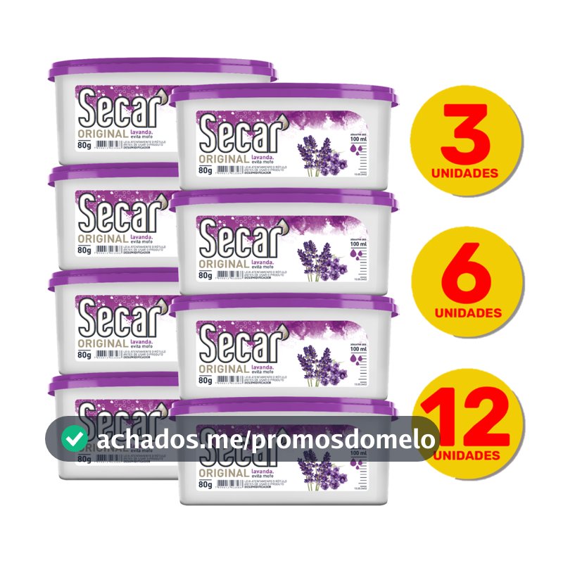 Kit Promocional Anti Mofo Secar 80g Evita Umidade Fungos Cheiro Guarda Gavetas Armários Roupas