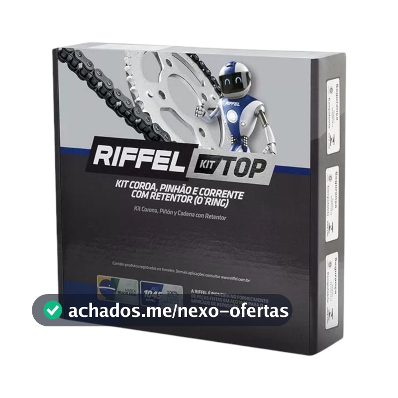 Kit Relação Com Retentor Cg 160 Titan Fan Start Mix Cargo Tração Padrão Original Cg160 Aço 1045