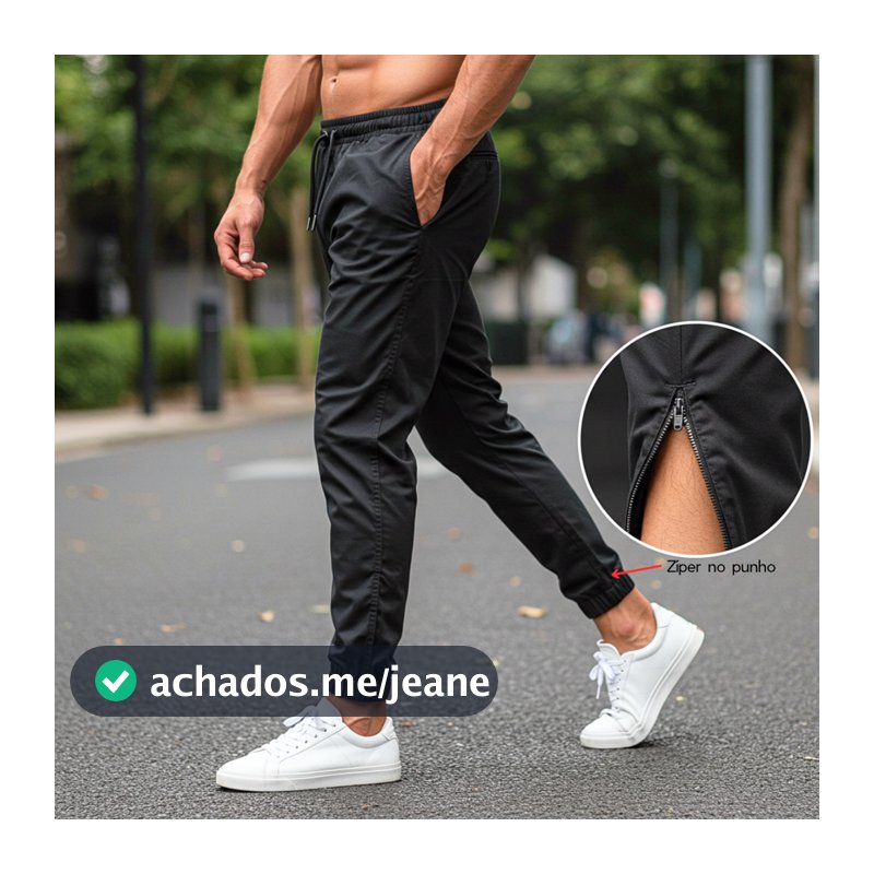 Calça Masculina Tactel com Elastano Jogger Kong