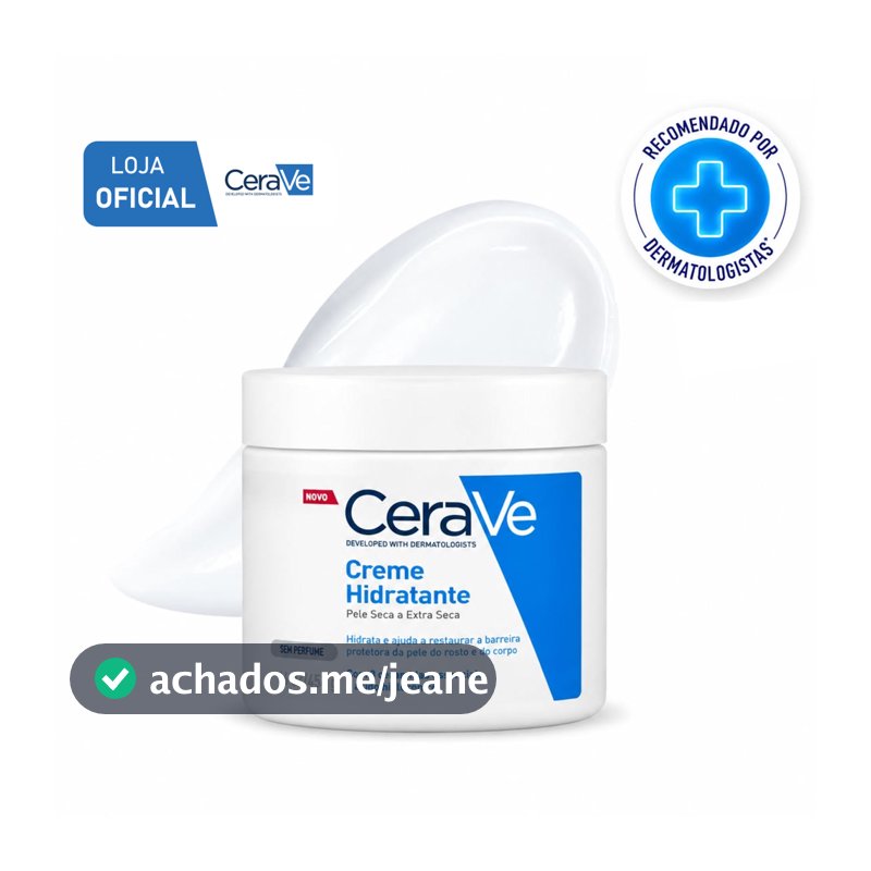 CeraVe, Creme Hidratante Corporal Pele Seca a Extra Seca 454g