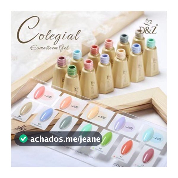 Esmalte Coleção Colegial D&Z Lançamento Esmaltação Em Gel 10ml