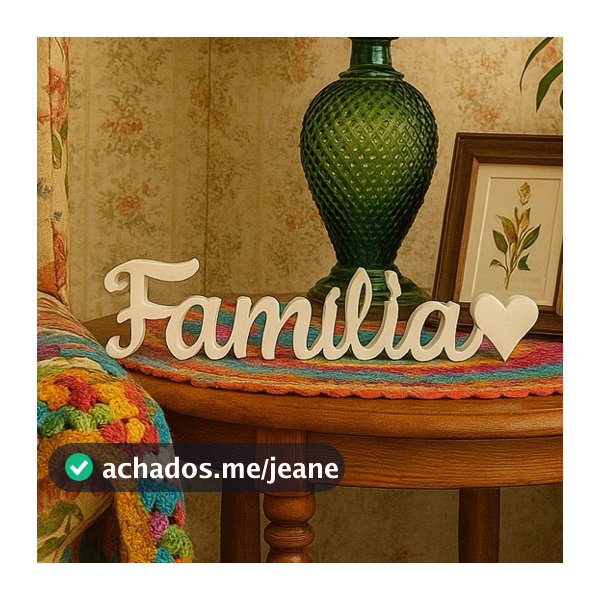 Palavra Decorativa de Mesa Raque Família Letreiro Sala Feliz Amor