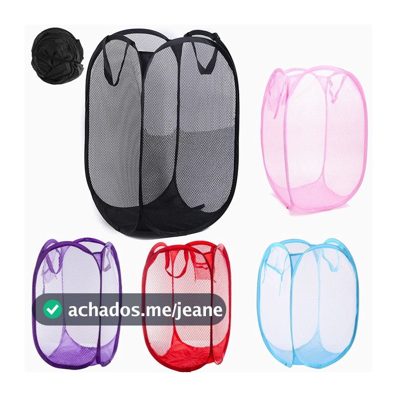Cesto De Roupa Dobrável Para Roupas E Brinquedos Infantil Caixa Organizadora Cozinha Quarto Casa