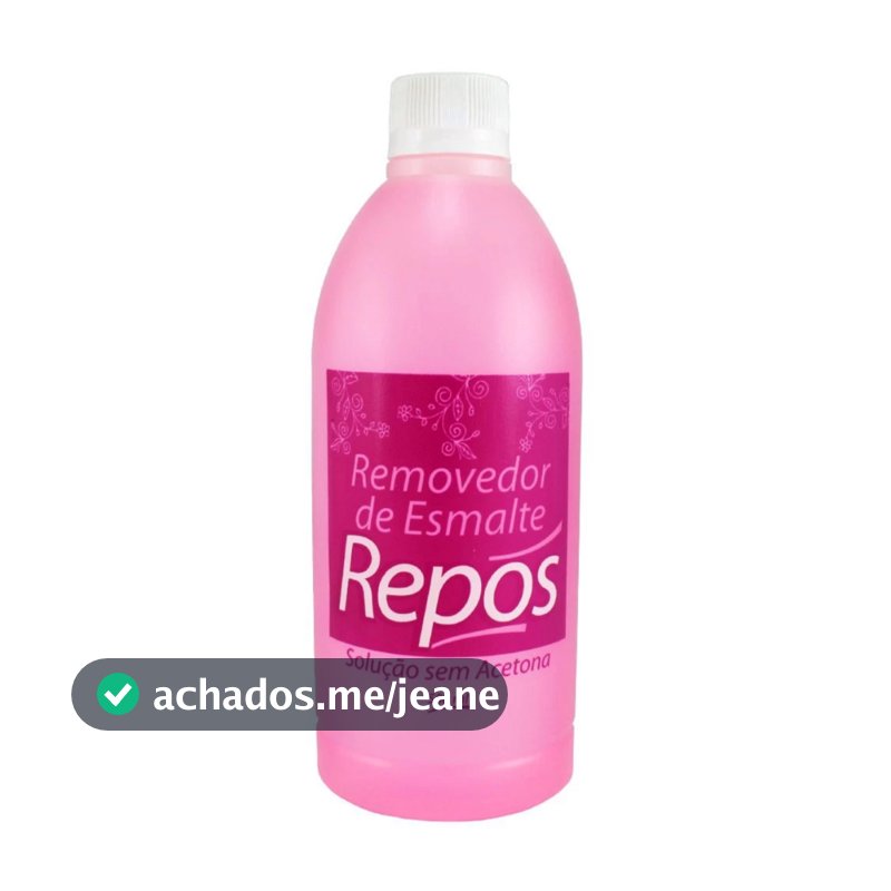 REMOVEDOR DE ESMALTE S/ACETONA REPOS 500ml