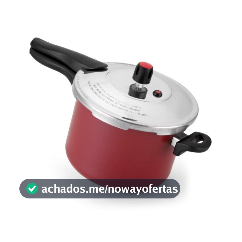 Panela De Pressão 4,5 Litros Antiaderente Teflon Com Tampa Externa Cinza PROMOÇAO
