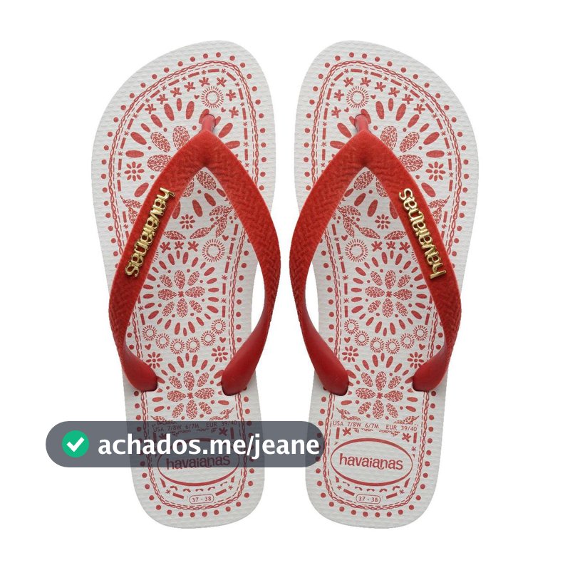 Chinelo Havaianas Top Bordado Flor