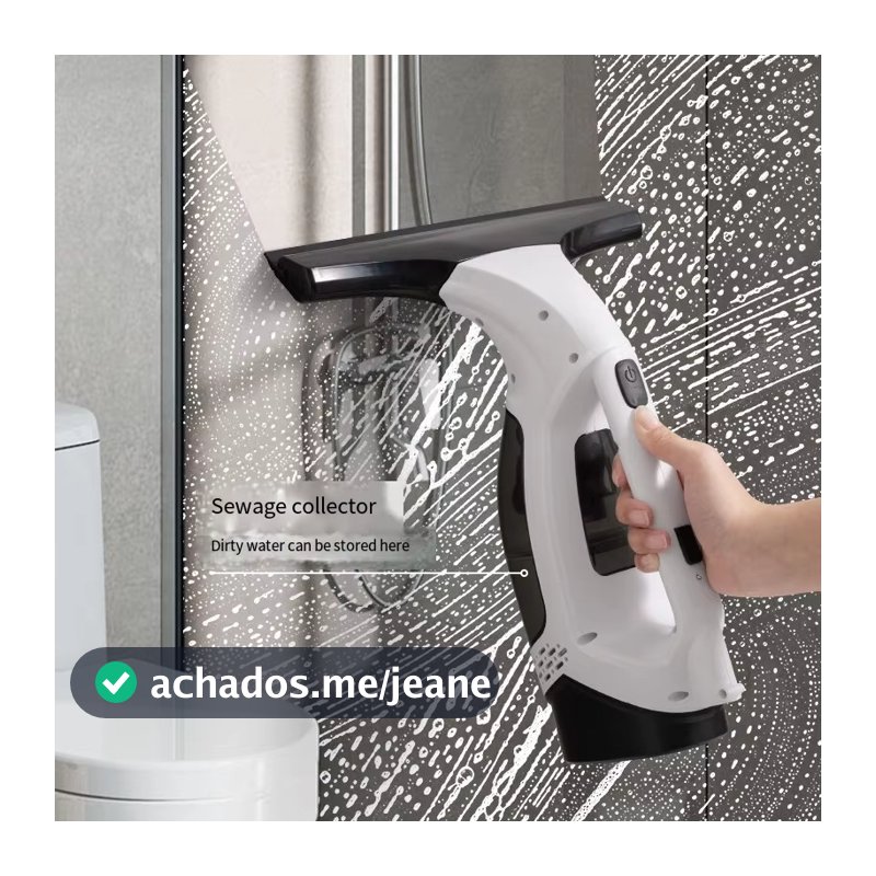 Limpador De Vidros Elétrico Portátil USB Recarregável Sucção Sem Manchas