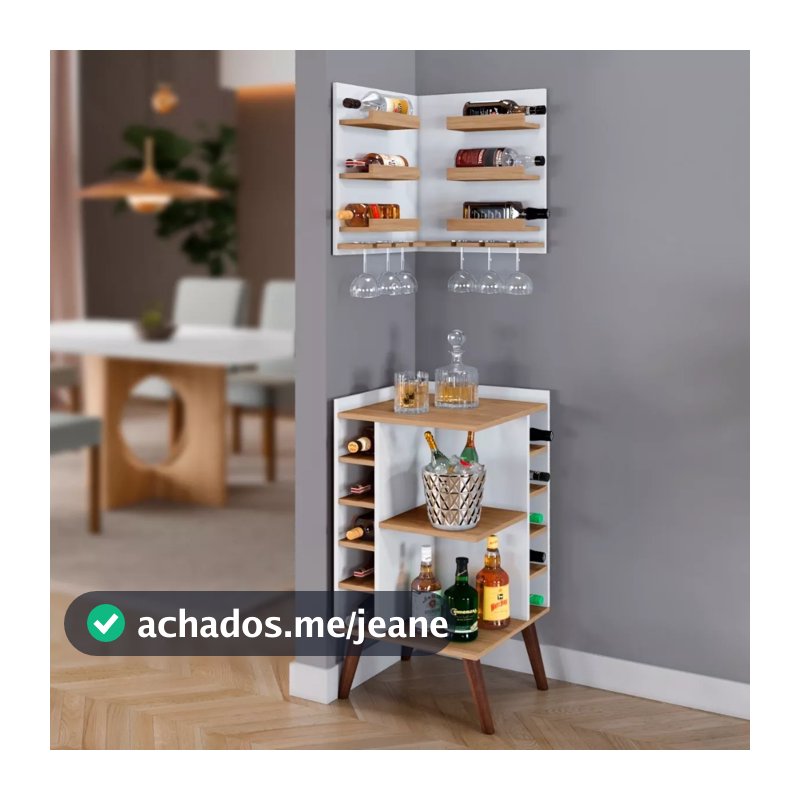 Móveis Adega Aparador Canto Parede Barzinho Decoração
