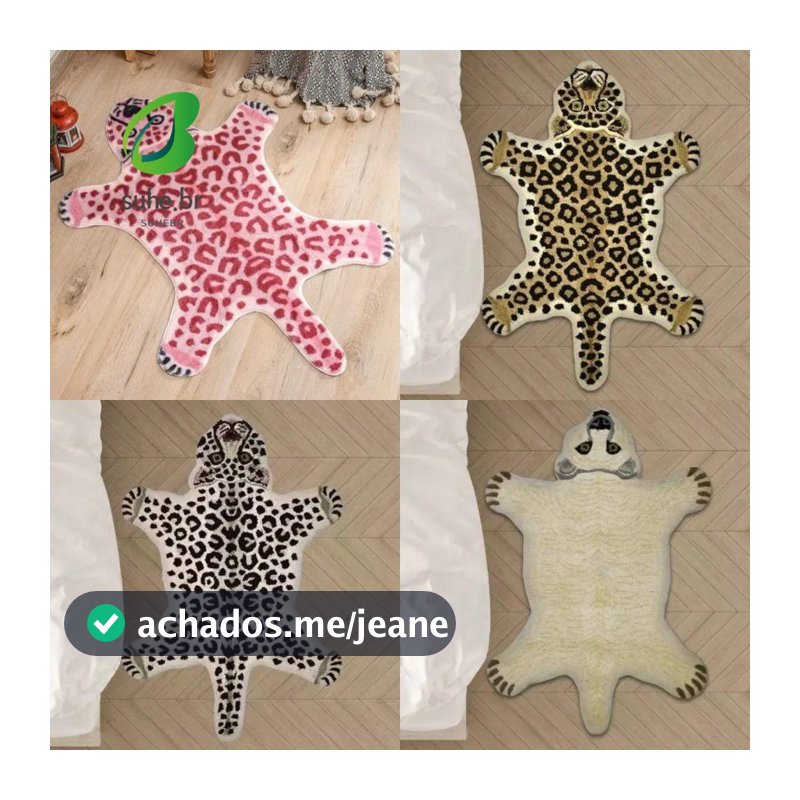 SFBSF Rosa | Tapete , Padrão De Leopardo Macio Capacho , Absorvente Listrado Resistente Ao Desgaste Para Quarto