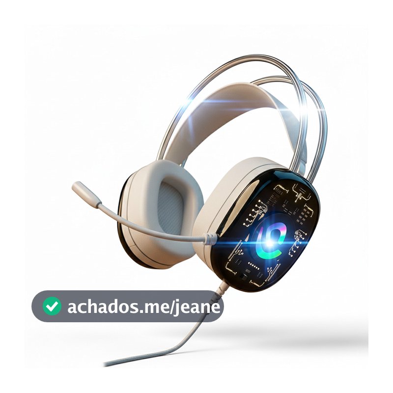 Headset Onistek Estilo Gamer RGB Microfone com Boa Captação Som de Alta Qualidade e Conexão P2
