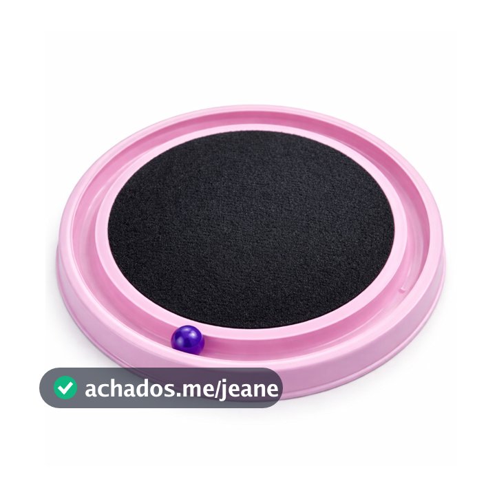 Arranhador para Gatos Redondo com Bolinha Brinquedo para Gato Carpete Antiestresse Protetor de Sofá