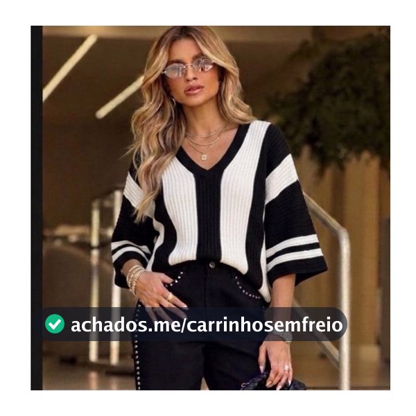 Blusa Ampla Tricô Feminina