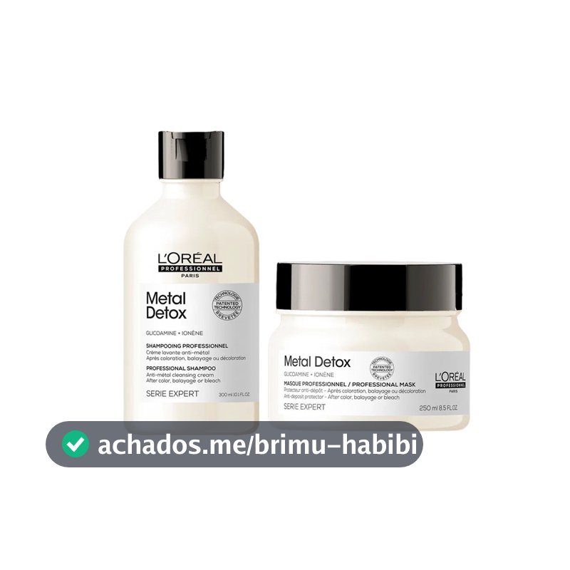 Kit Shampoo e Mascara Metal Detox