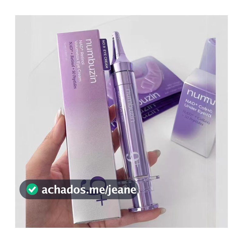 NUMBUZIN No.9 NAD+ Retinol Volumetox Creme para Olhos 10ml Original 100% Dissolver rugas