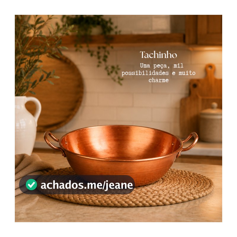 Tacho Fruteira Alumínio 3,3 Litros Cor Cobre C/ Asa