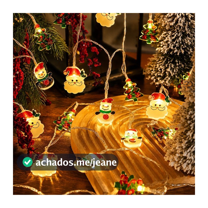 1.5M/3M Led Corda De Luz De Natal Papai Noel Boneco De Neve Árvore Enfeites De Natal Festival Festa Atmosfera Luzes