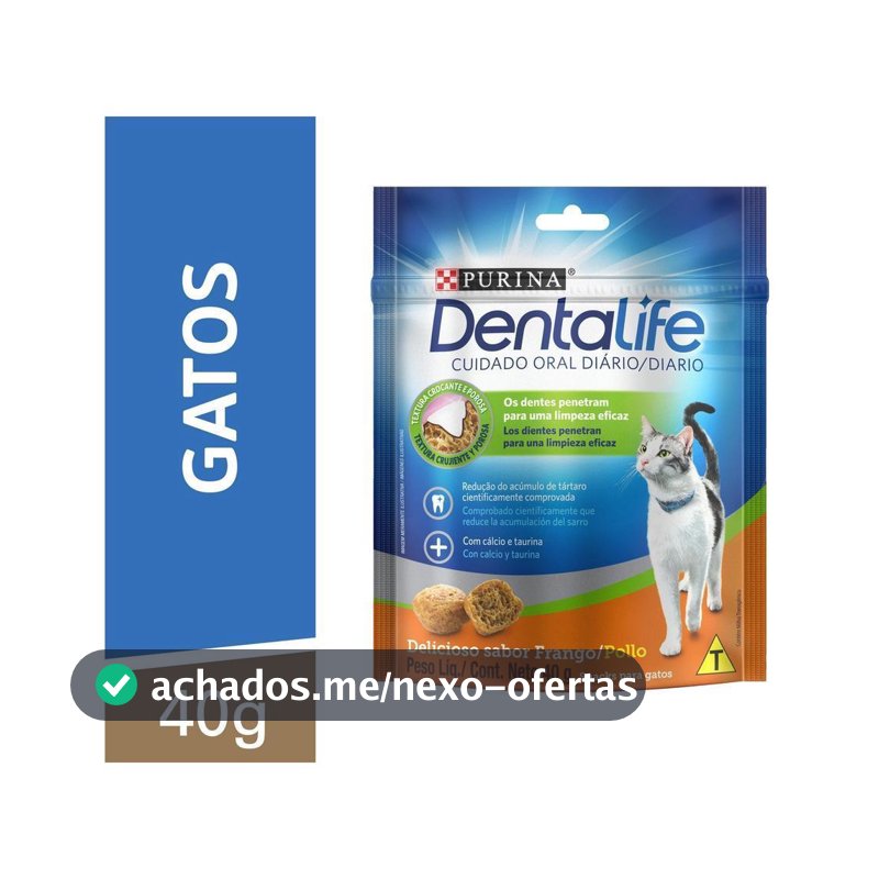 Petisco Gatos Adultos Frango 40g Dentalife