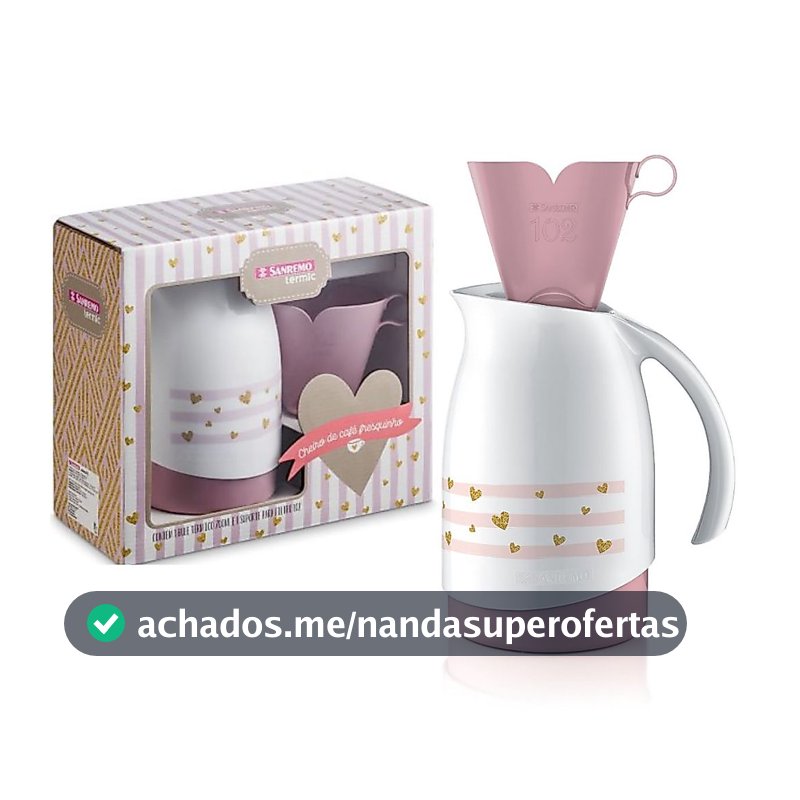 Sanremo Conjunto de Café – Bule Térmico 700ml + Suporte Filtro 102 Garrafa