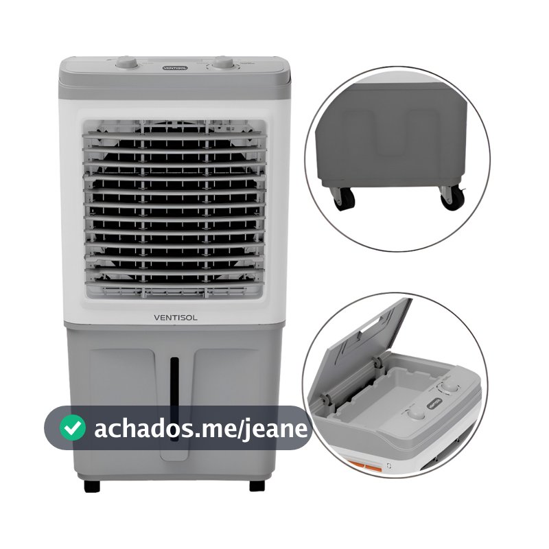 Climatizador De Ar Ventisol 60 litros150w Clin 60 Pro Com 4 Rodas  ( Selecione A VOLTAGEM )