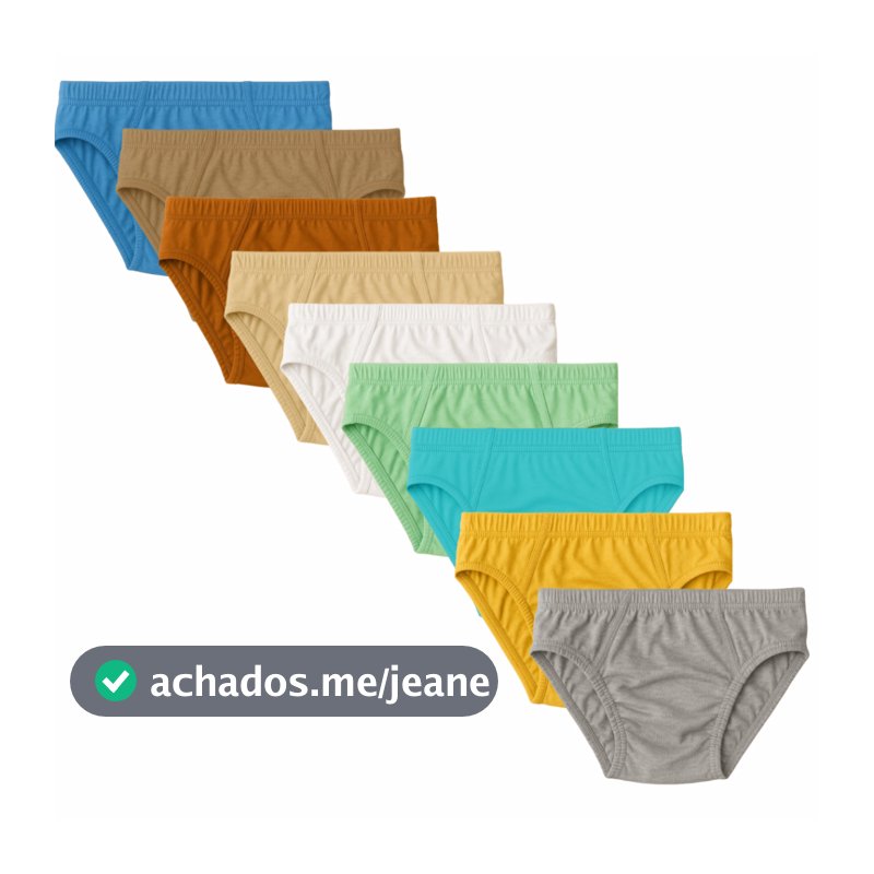 Kit 10 Cueca Slip Infantil Menino Para Criança De Algodão Revenda Preço Dúzia