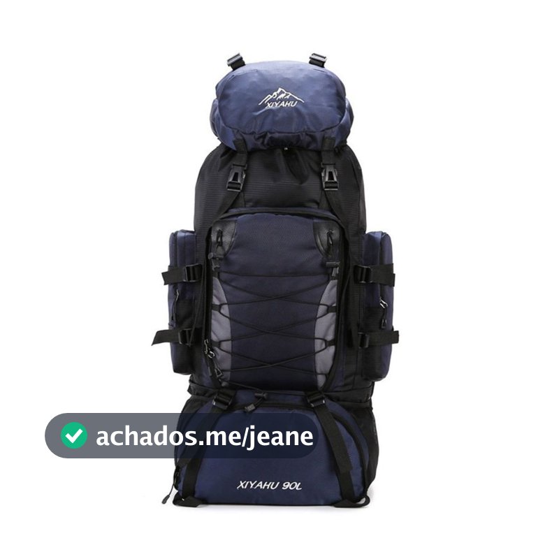 Mochila Trilha Viagem Reforcada 90l Mochila Camping Cargueira Mochila Masculina Impermeável