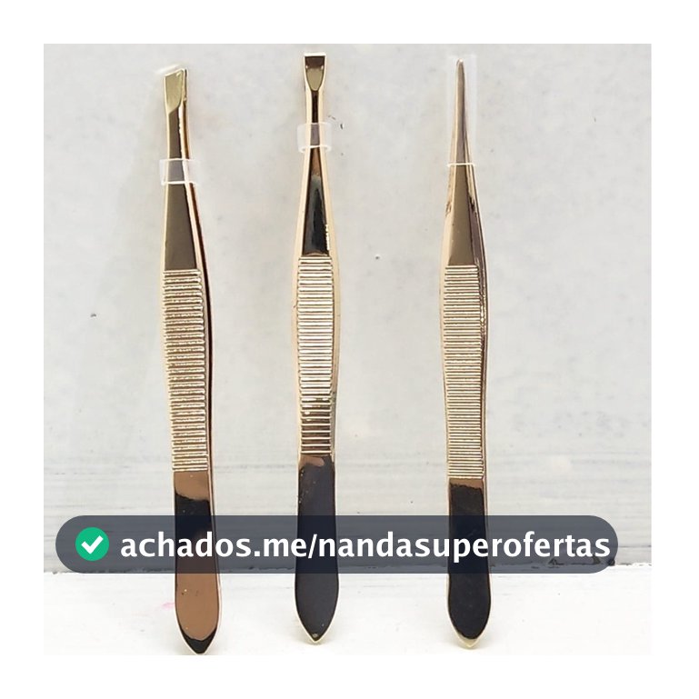 Kit 3 Pinças Profissionais em Aço Inoxidável Para Sobrancelha. Para remoção de pelos da sobrancelha