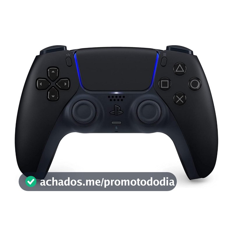 Controle PS5 Dualsense Midnight Black Preto Sem Fio Sony Original Lacrado